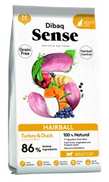 Mostrar informações para Dibaq Sense Grain Free Hairball TURKEY & DUCK  Imagem de Dibaq Sense Grain Free Hairball TURKEY & DUCK