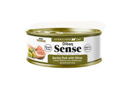 Mostrar informações para Dibaq Sense Cat Sterilized Iberian Pork With Olives 70g Imagem de Dibaq Sense Cat Sterilized Iberian Pork With Olives 70g