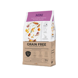 Mostrar informações para NATURA DIET GRAIN FREE DUCK & SWEET POTATO MINI 3KG Imagem de NATURA DIET GRAIN FREE DUCK & SWEET POTATO MINI 3KG