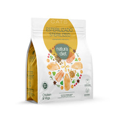 Mostrar informações para NATURA DIET CAT STERILIZED CHICKEN Imagem de NATURA DIET CAT STERILIZED CHICKEN