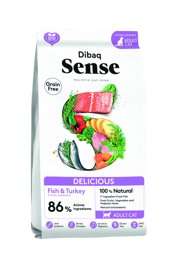 Mostrar informações para Dibaq Sense CAT Grain Free DELICIOUS (Peixe e Perú) Imagem de Dibaq Sense CAT Grain Free DELICIOUS (Peixe e Perú)