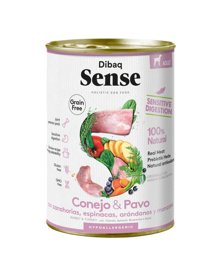 Mostrar informações para Dibaq Sense Grain Free COELHO e PERÚ 380gr. Imagem de Dibaq Sense Grain Free COELHO e PERÚ 380gr.