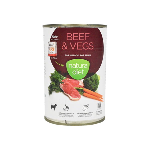 Imagem de NATURA DIET DOG BEEF & VEGS 400 GR