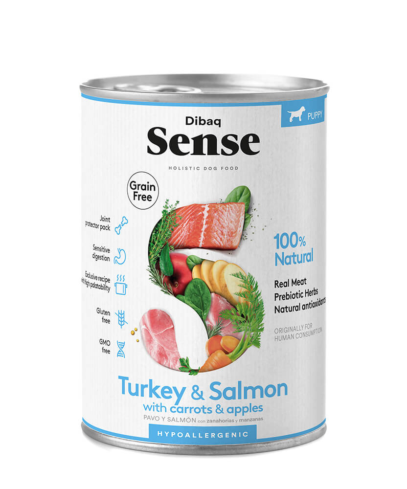 Imagem de Dibaq Sense Grain Free SALMÃO e PERÚ (PUPPY) 380gr.